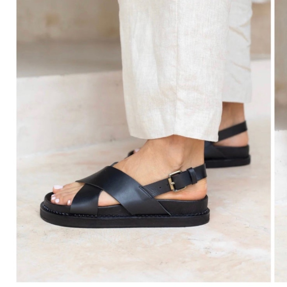 Liberté Leather Capri Sandals